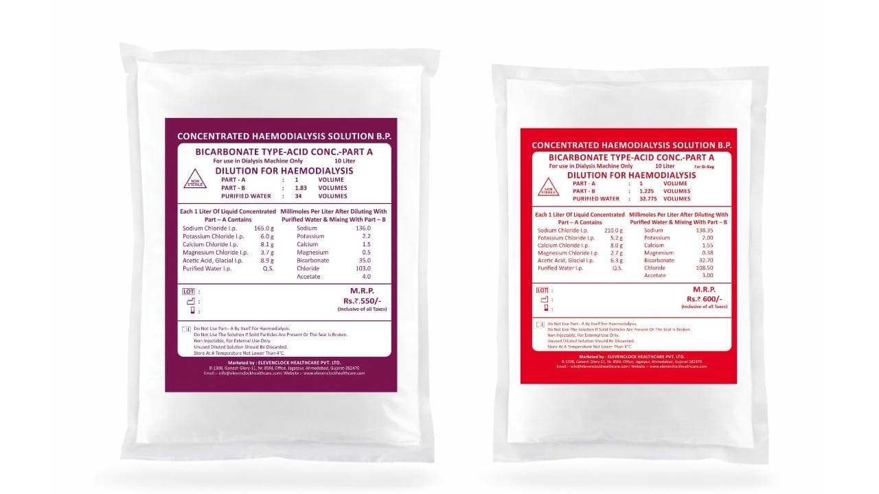 ELEVON™ DRY BICARBONATE HAEMODIALYSIS CONCENTRATE (PART A & B)