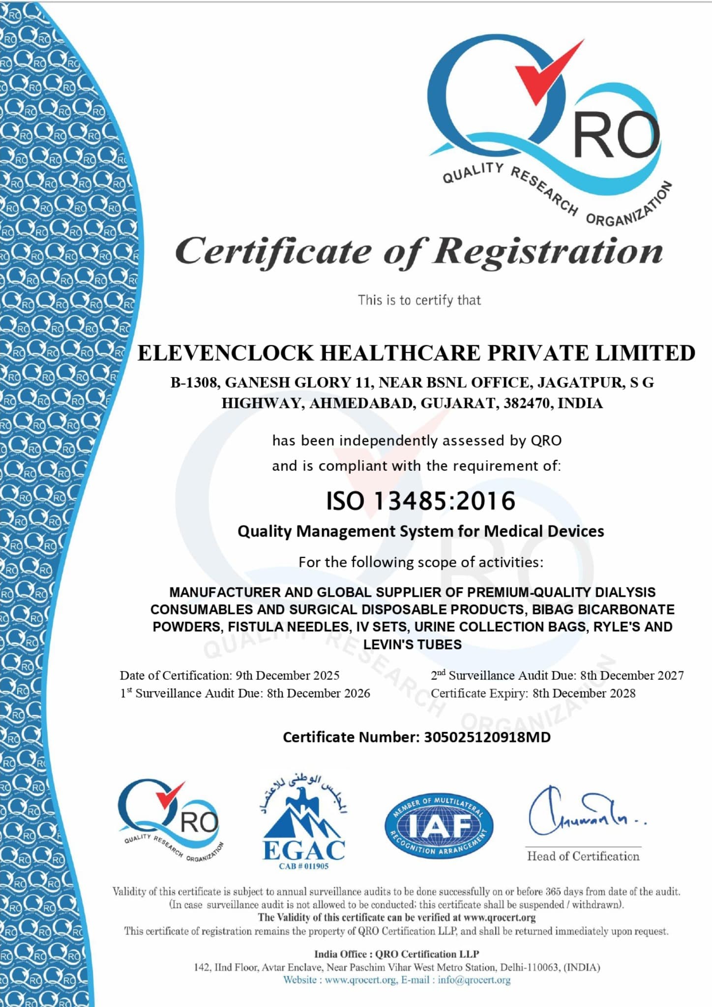 ISO 13485:2016 Document