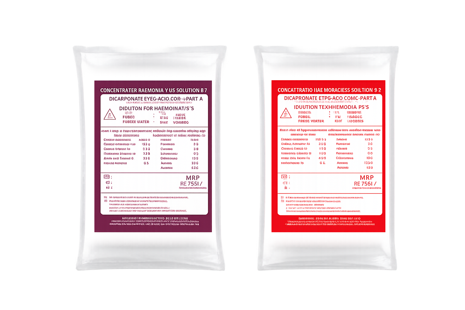 DRY BICARBONATE HAEMODIALYSIS CONCENTRATE (PART A & B)